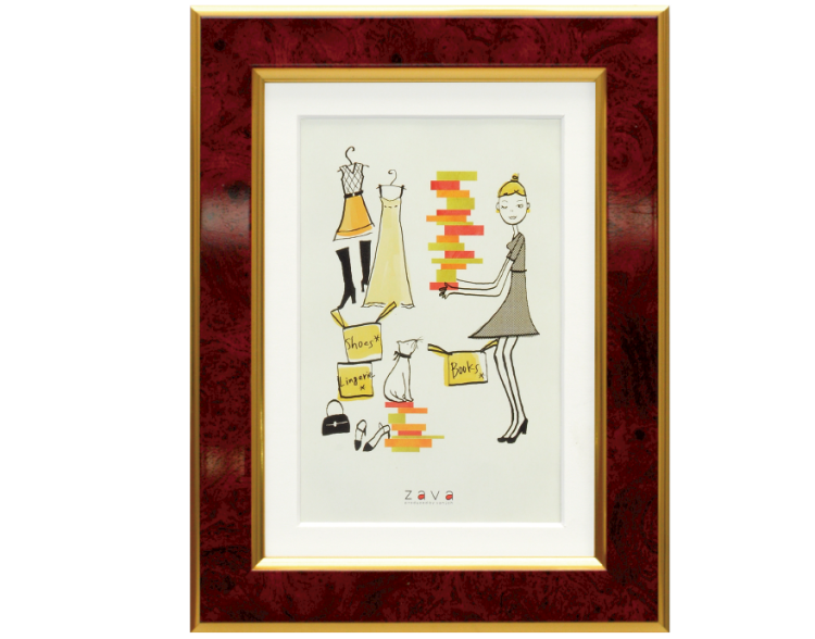 万丈 フォトフレームクラシック 2L/KG判 ワイン