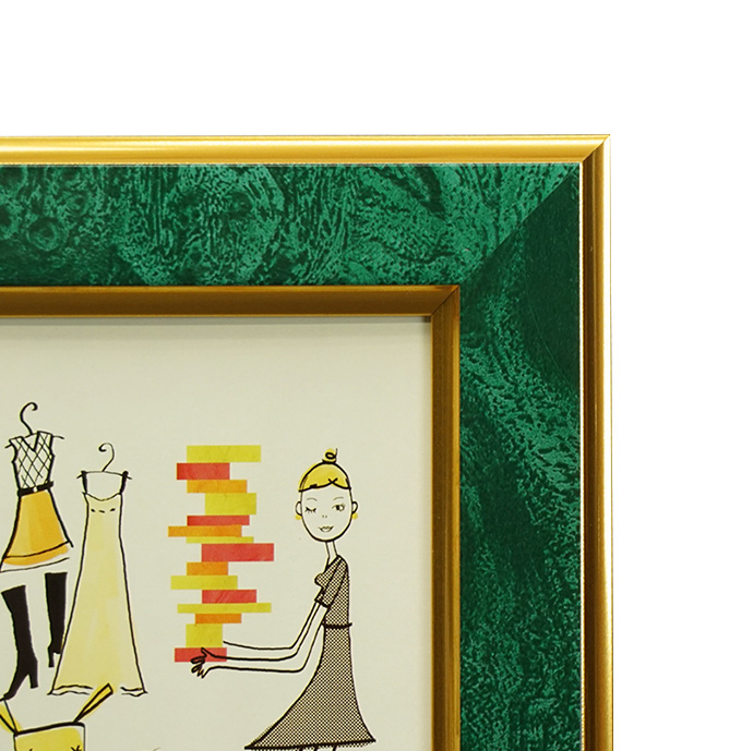 万丈 フォトフレームクラシック 2L/KG判 エメラルド