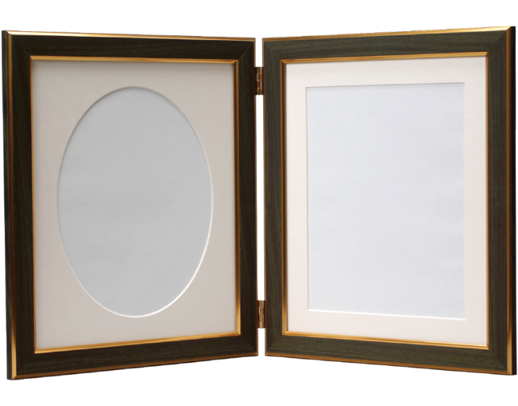 万丈　ダブルフレームベーシック　六切判　グリーン