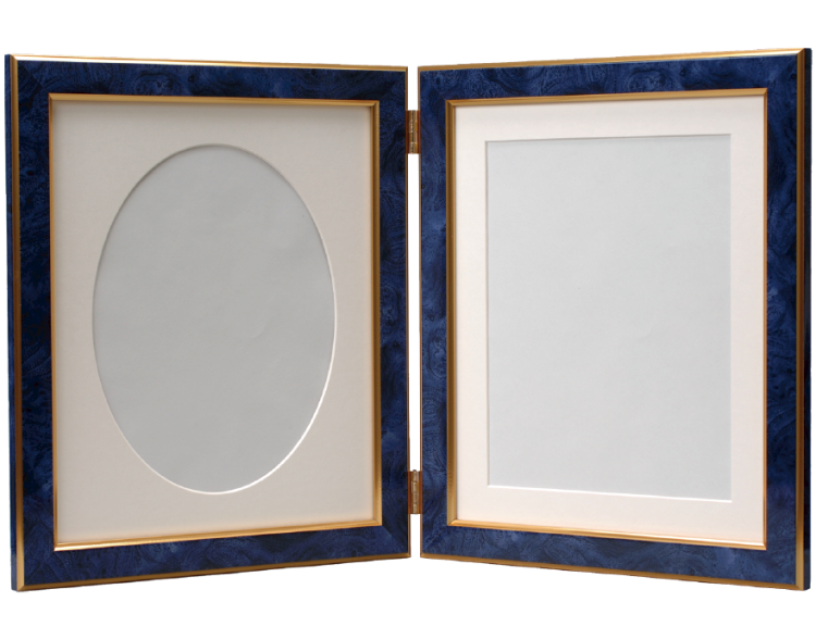 万丈 ダブルフレームベーシック 六切判 ブルー