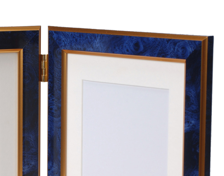 万丈　ダブルフレームベーシック　2L判　ブルー