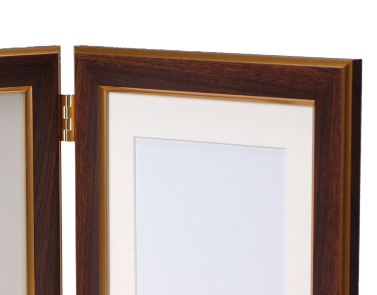 万丈 ダブルフレームベーシック 2L判 ブラウン