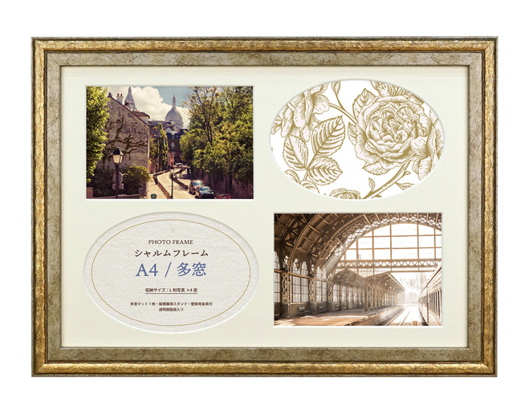 万丈　シャルムフレーム　A4多窓　DGD