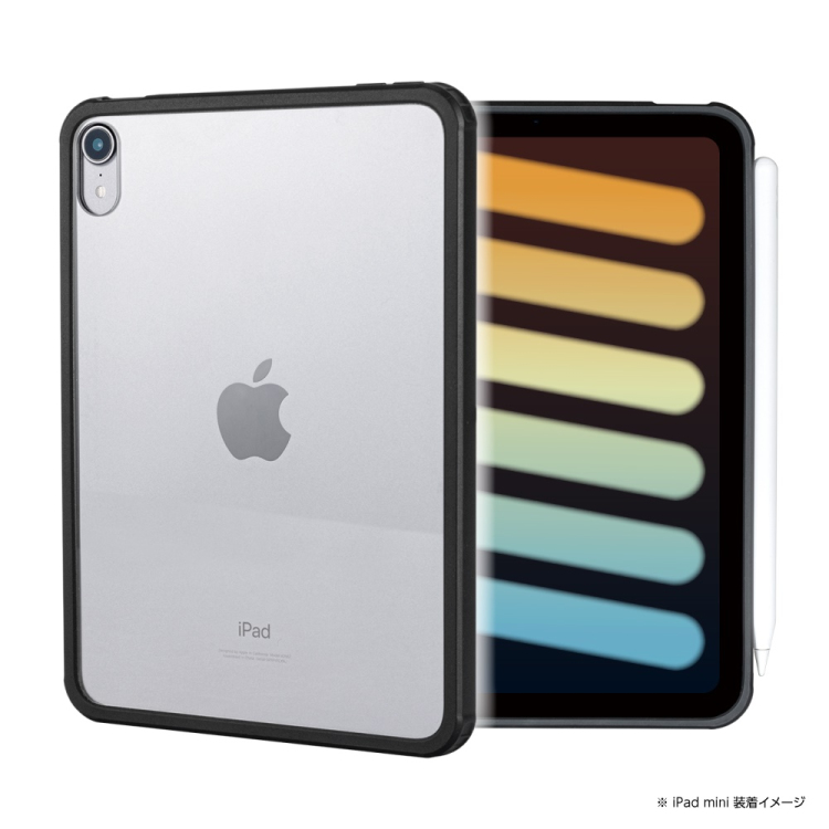 iPad mini用衝撃吸収背面ケース/ブラック TBC-IPM2103BK(tm)