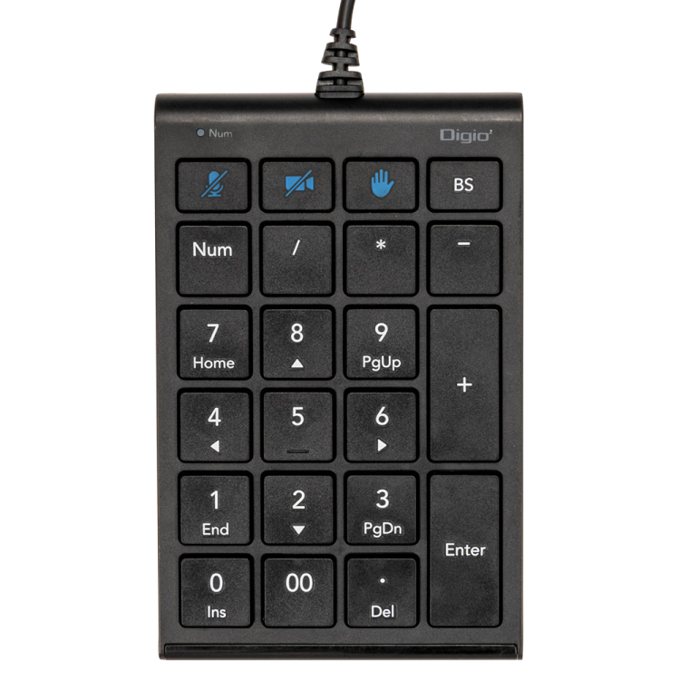 Zoom対応USB有線テンキー/ブラック TNK-SU239BK