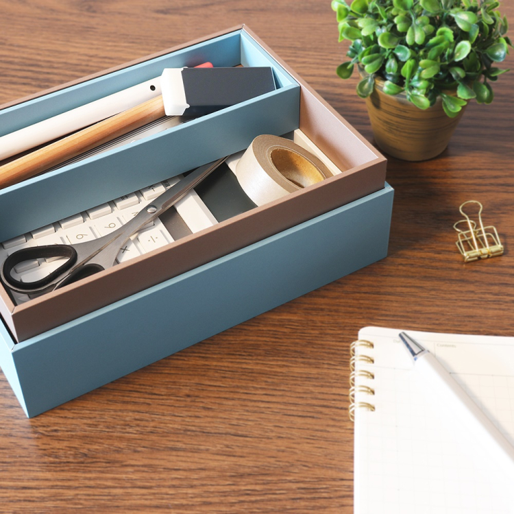 ココバコ/お道具箱タイプ/ブルー KBK-401-BL