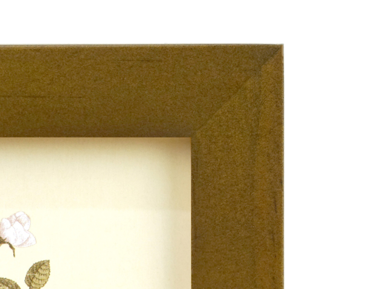 万丈 ウッドフレーム フルール L判 ダークブラウン