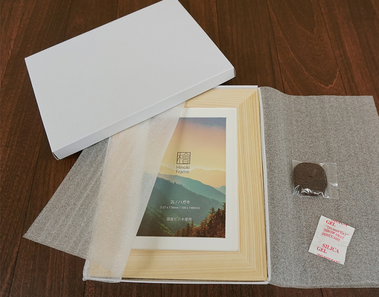 万丈　Ｖ檜フレーム　L判