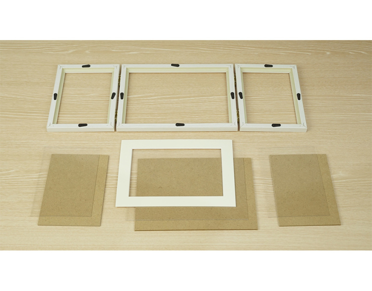 万丈　ウッディトリオ　2L/ポスト/L　WH