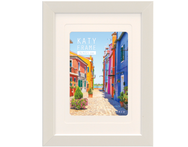 万丈 ケイティフレーム 2L判 ホワイト