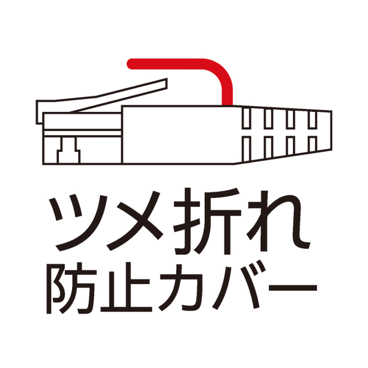 CAT.7 LANケーブル フラット 0.5m/黒 C7-F005BK