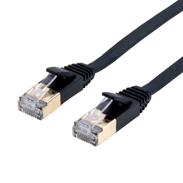 CAT.7 LANケーブル フラット 3m/黒 C7-F030BK