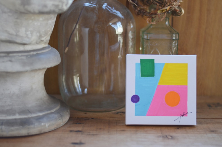 紙製組み立てキャンバス130×130mm2枚セット/ホワイト PAC-1313-2PWH