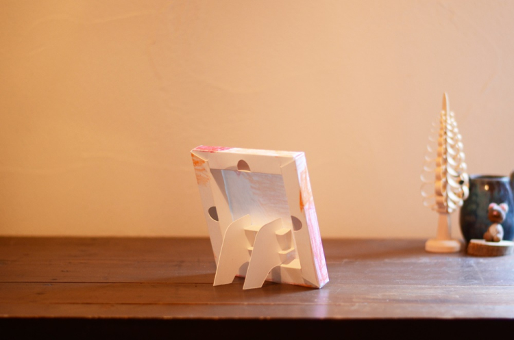 紙製組み立てキャンバス130×130mm2枚セット/ホワイト PAC-1313-2PWH