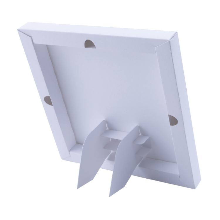 紙製組み立てキャンバス210×210mm2枚セット/ホワイト PAC-2121-2PWH