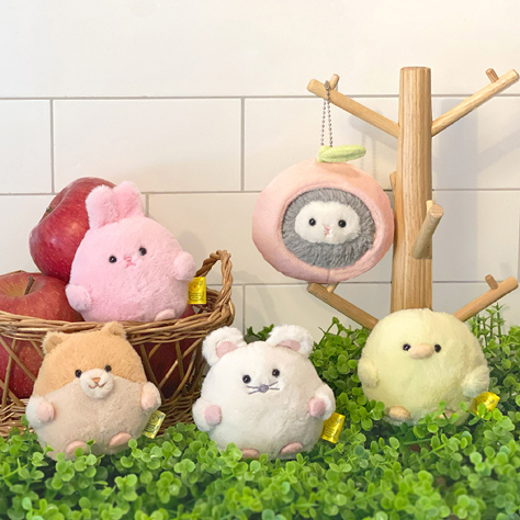 サンレモン ポッコりんご キーチェーン うさぎ PK