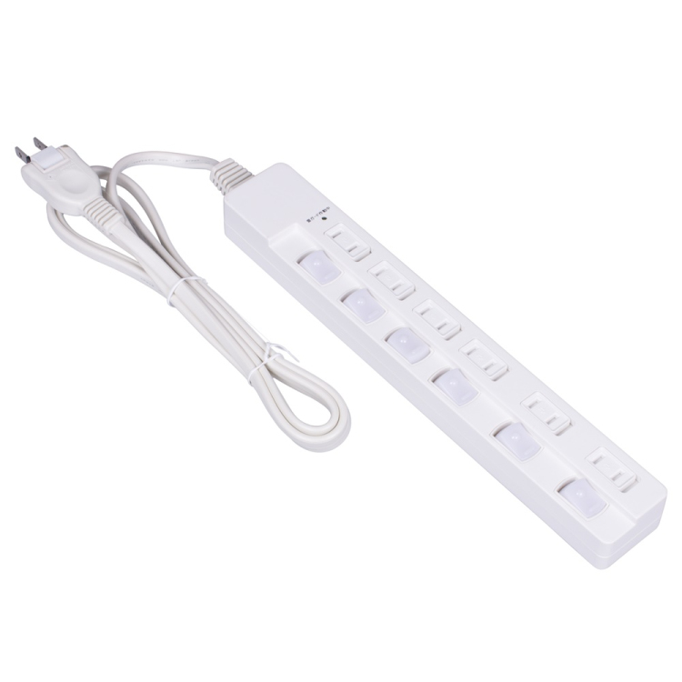 安全機能満載スイッチ付OAタップ/6個口/2m/ホワイト TAP-048-20W (tm)