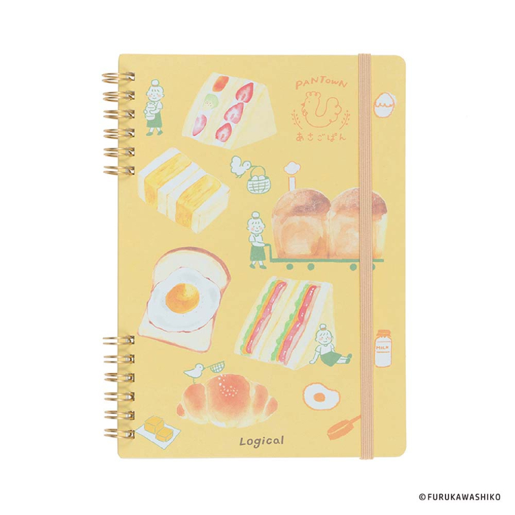 ロジカルノート 古川Wリングノート パンタウン B6 方眼 1イエロー NW-B609-1