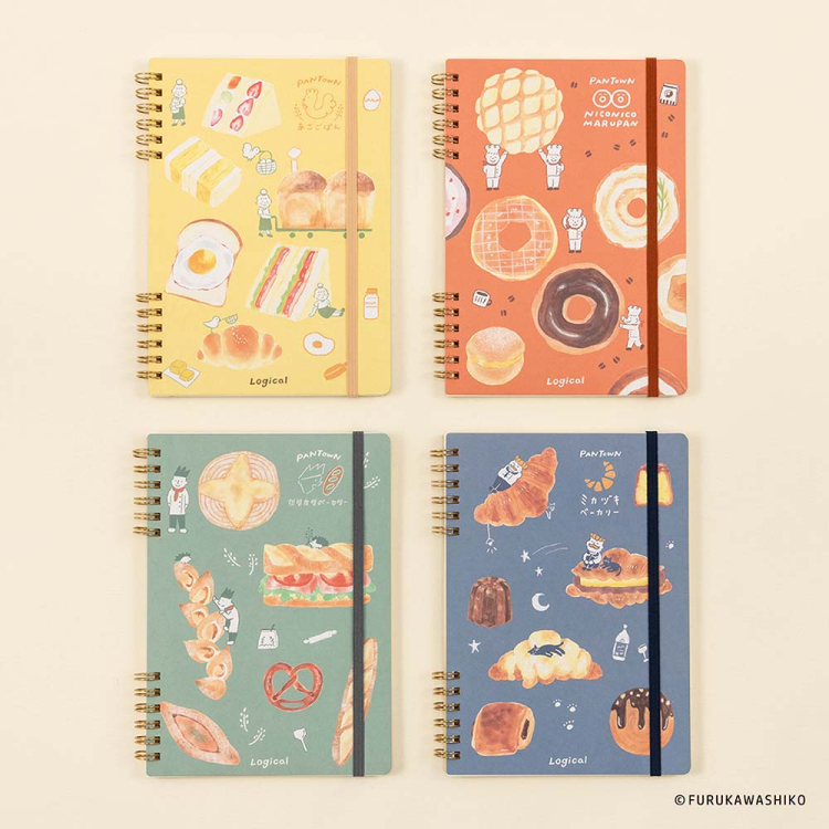 ロジカルノート 古川Wリングノート パンタウン B6 方眼 1イエロー NW-B609-1