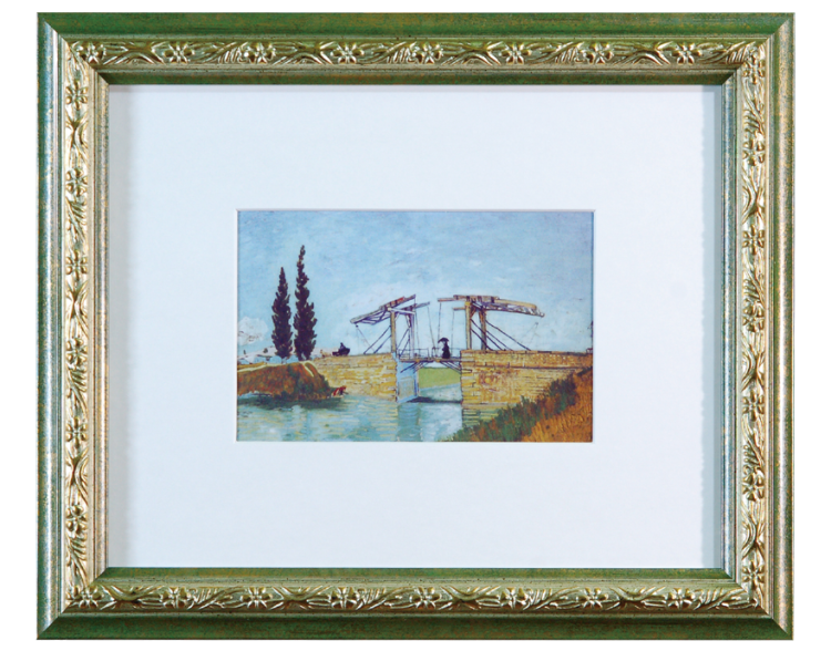 万丈　Ｖインチ額　グリーン