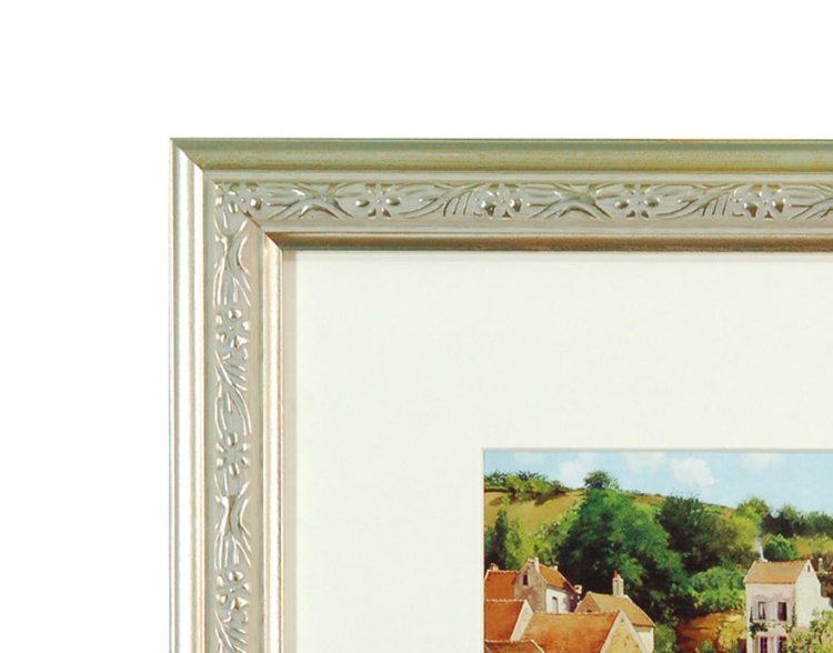 万丈　Ｖインチ額　シルバー