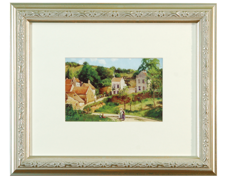 万丈　Ｖインチ額　シルバー