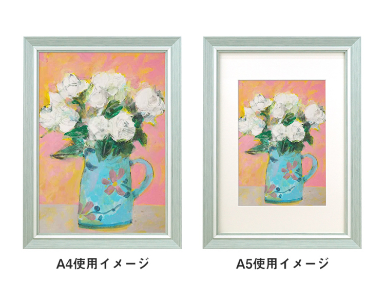 万丈 アートフレーム カルメ A4/A5 ホワイト