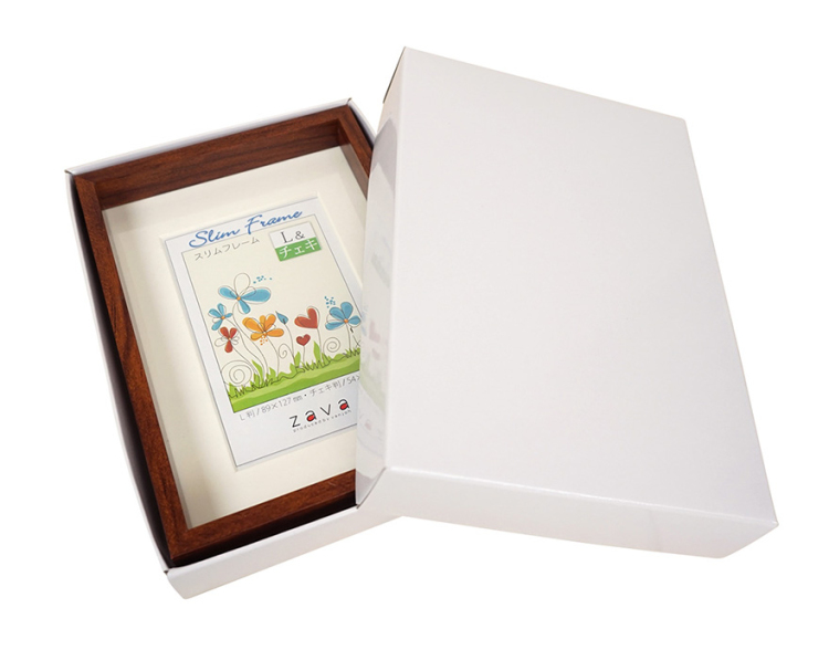 万丈 スリムフレーム 2L&ハガキ ナチュラル