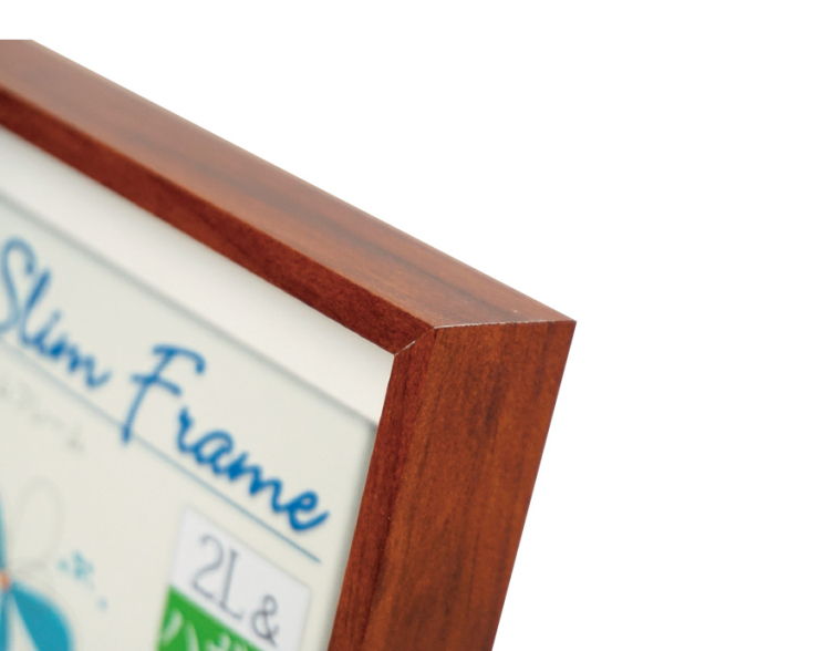 万丈 スリムフレーム 2L&ハガキ ブラウン