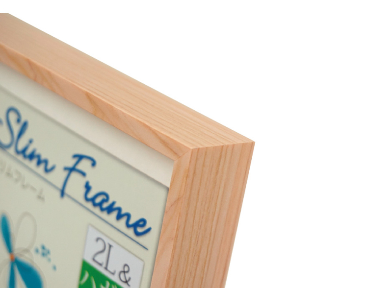 万丈　スリムフレーム　L＆チェキ　ナチュラル