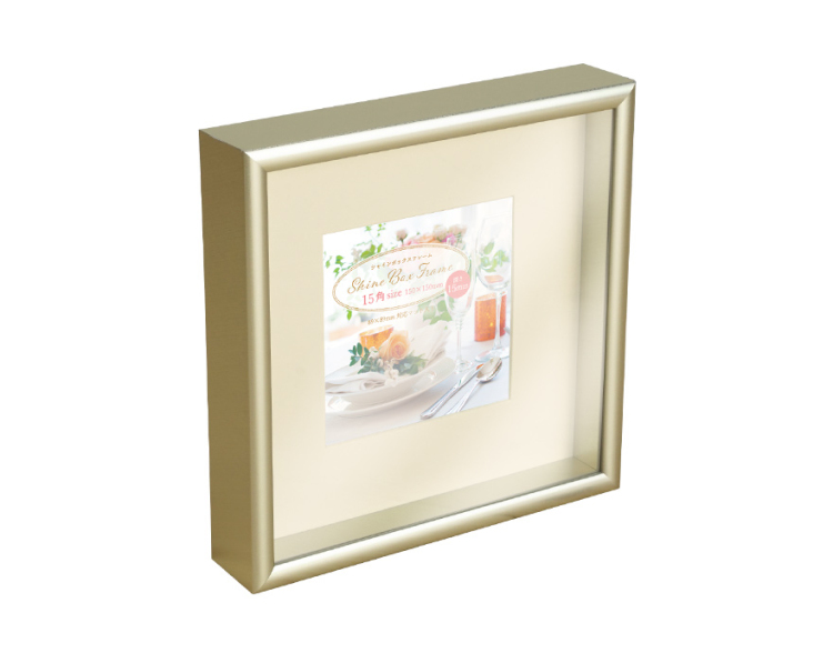万丈 シャインBOXフレーム 15角 (89*89マット付)