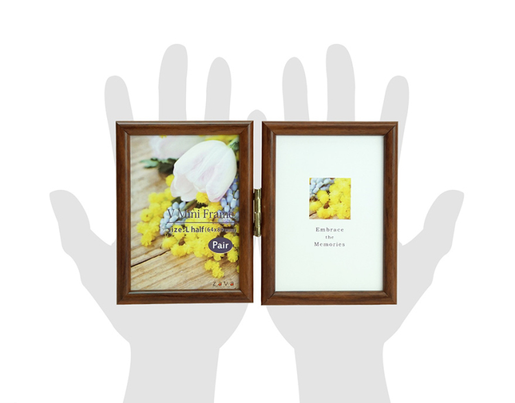 万丈 Vミニフレーム ペアタテ ベージュ