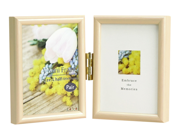 万丈 Vミニフレーム ペアタテ ベージュ