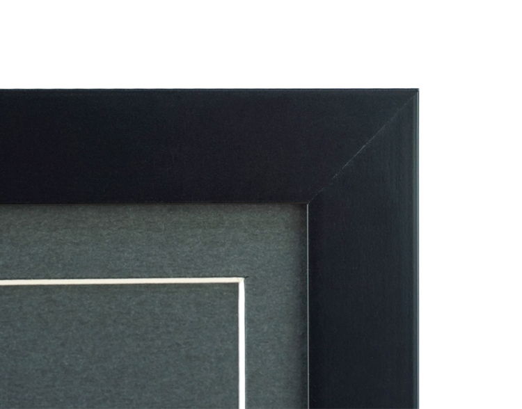 万丈 A4/A5ファイル額 ブラック