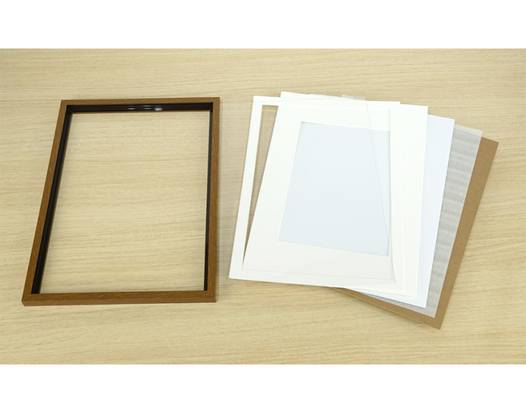 万丈 A4/A5ファイル額 ホワイト