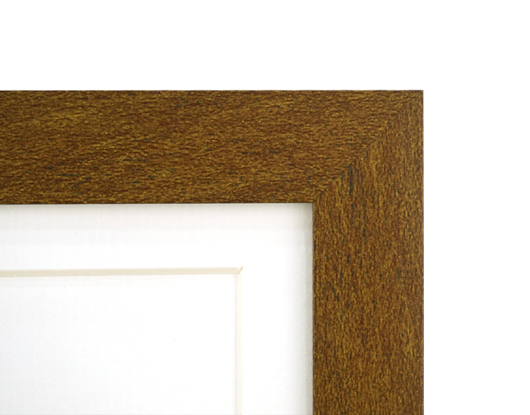 万丈 A4/A5ファイル額 ブラウン