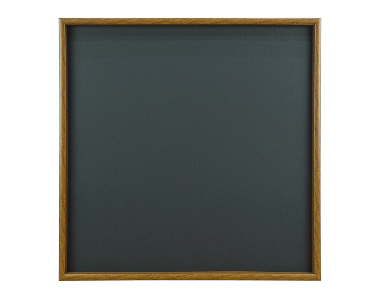 万丈　レコード前面飾れるフレーム（スタンド付き）BK