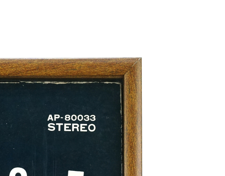 万丈　レコード前面飾れるフレーム（スタンド付き）BK