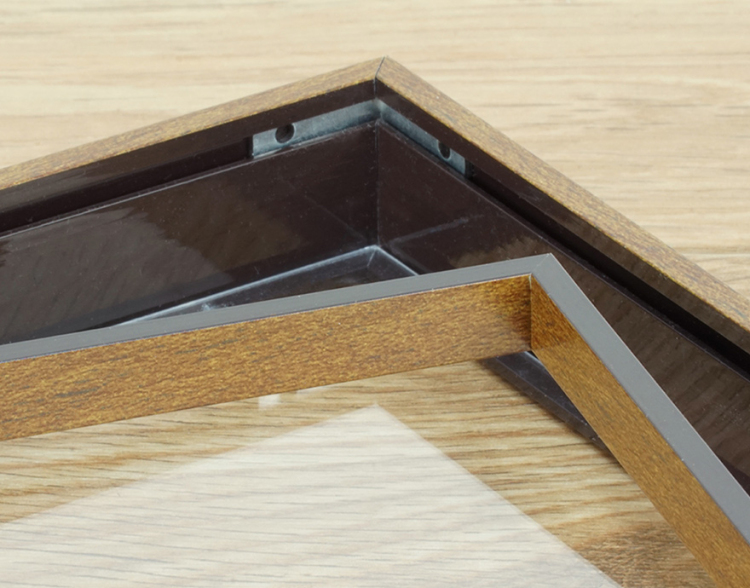 万丈 レコード前面飾れるフレーム(スタンド付き)BR