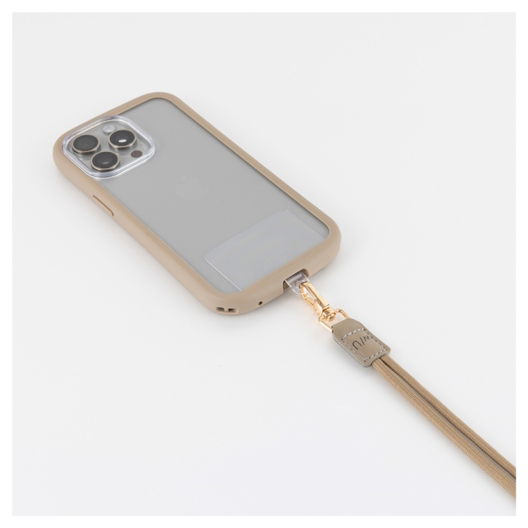 スマートフォン ストラップ 丸紐5mm/ブラック SMA-S01BK