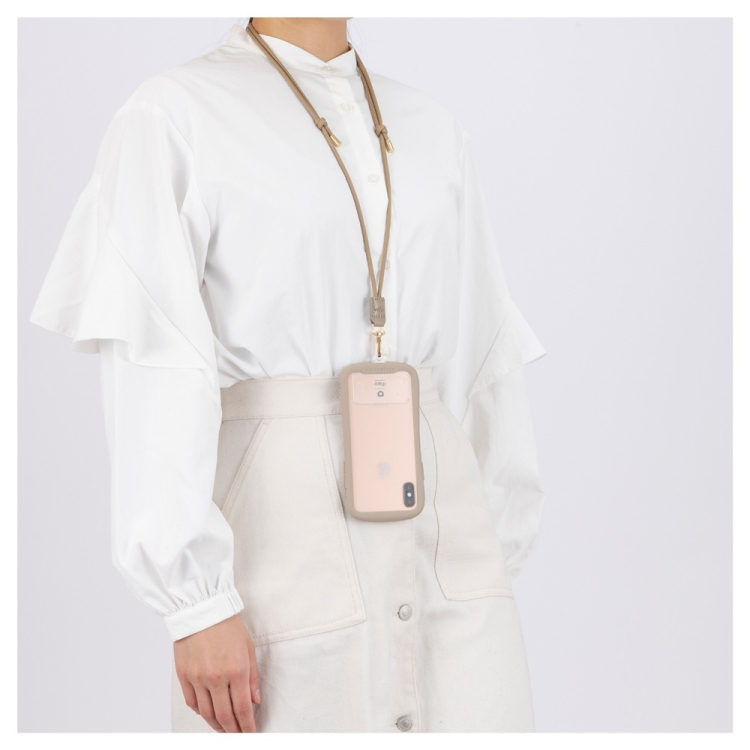 スマートフォン ストラップ 丸紐5mm/ブラック SMA-S01BK