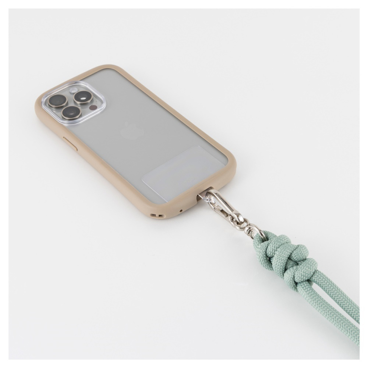 スマートフォン ストラップ 丸紐8mm/ベージュ SMA-S02BE