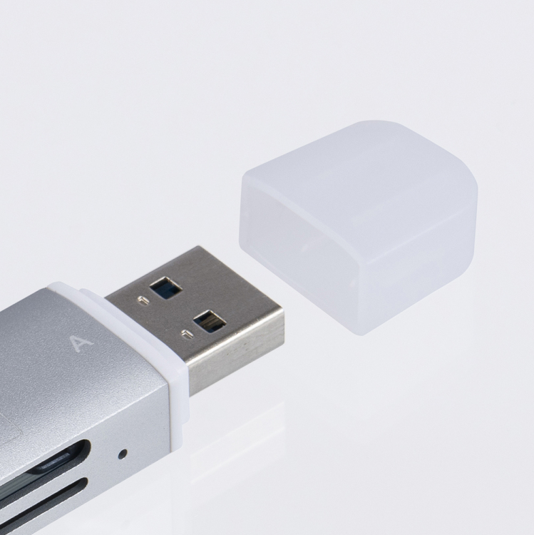 USB3.2 C&A アルミカードリーダーライター/シルバー CRW-DC3SD92SL (tm)