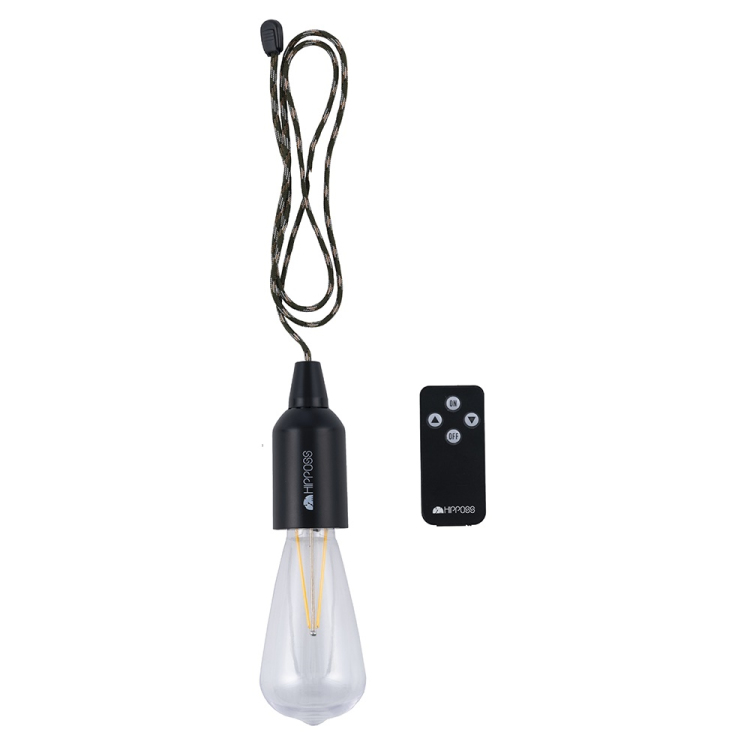 ナカバヤシ HIPPOSS ヒッポス LEDリモコンハンギングランプM/ブラック