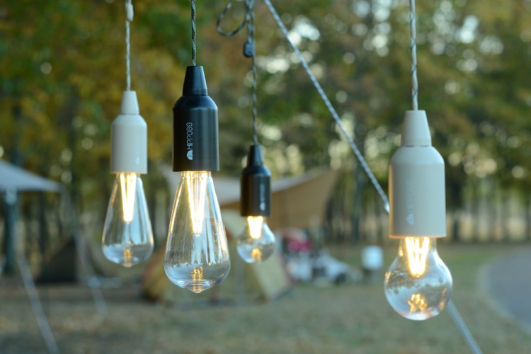 ナカバヤシ HIPPOSS ヒッポス LEDリモコンハンギングランプM/ブラック