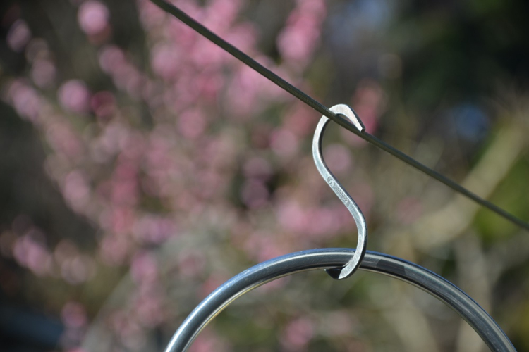 ナカバヤシ HIPPOSS ヒッポス スチールフックショート2本セット/シルバー