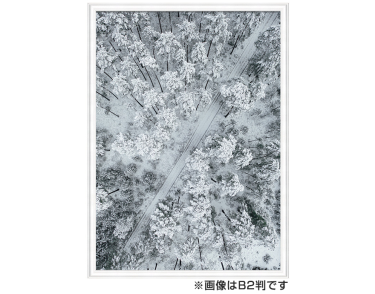 万丈 Vポスター額 B2 ホワイト