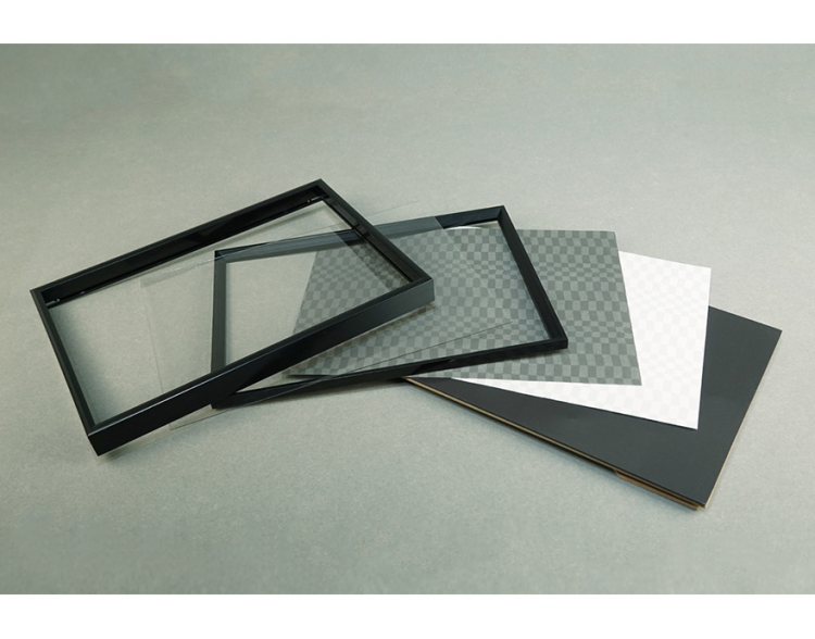 万丈　飾れるMAGフレーム　A4　ブラック