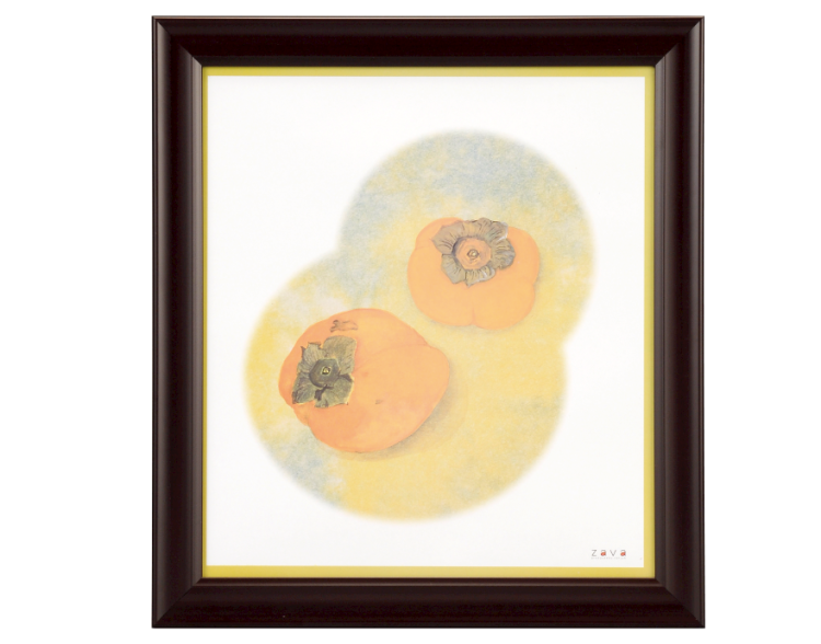 万丈 色紙額 ブラウン