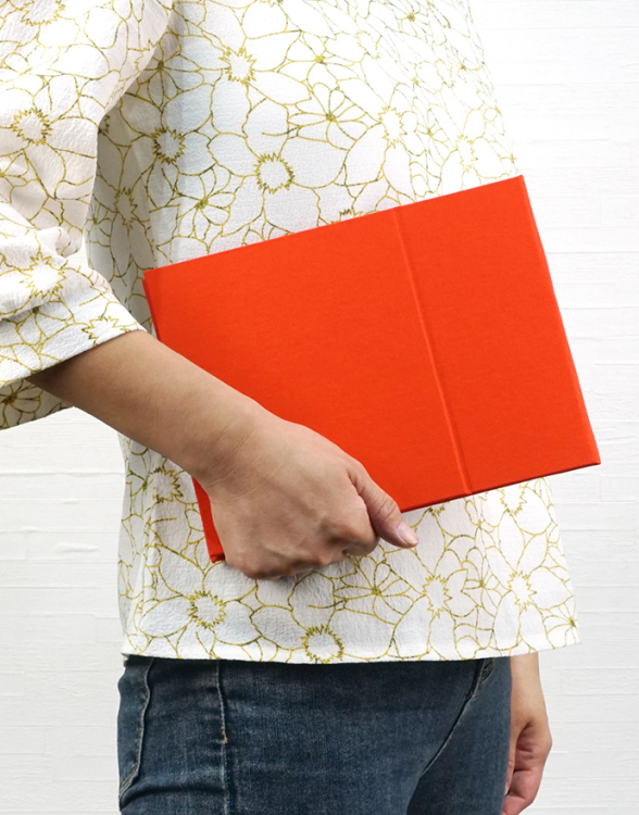 万丈　ポータブルフォトフレーム　2L判ヨコ　ラベンダー